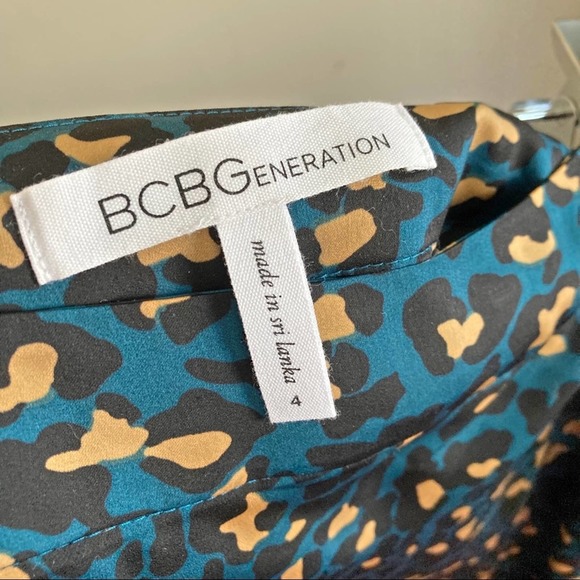 BCBGENERATION stardust cheetah satin midi skirt - Picture 6 of 10